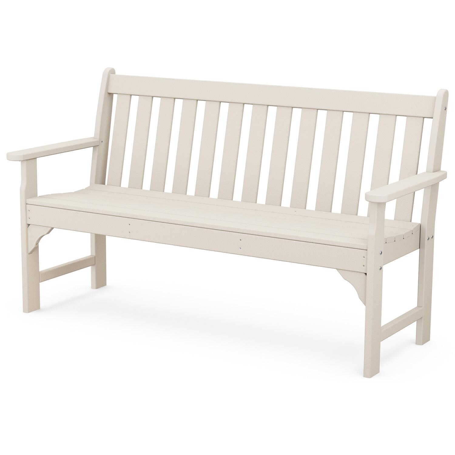 POLYWOOD Vineyard 60-Inch Bench - Sand : BBQGuys