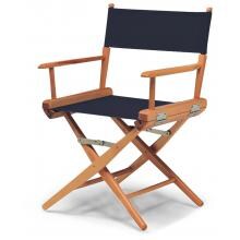 World Famous Dining Height Director Chair By Telescope Casual - Varnish/Navy
