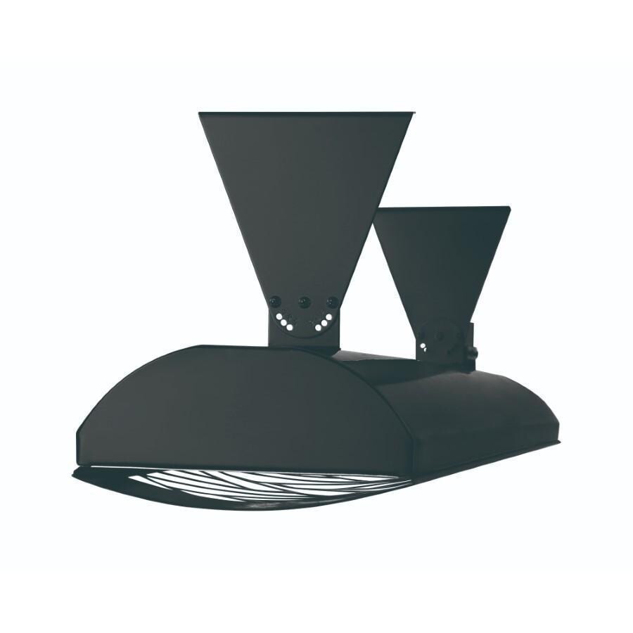 Eurofase EF60240B1 Cheveron Series 61-Inch 6000 Watt Dual Element 240V Electric Infrared Patio Heater In Black - Mount - White Background thumbnail