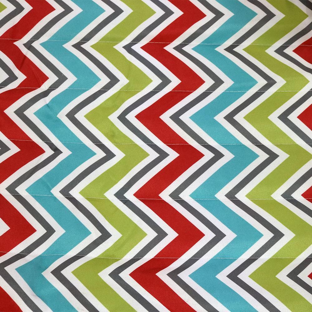 Ultimate Patio Rope Hammock w/ Stand, Pad, & Pillow - Multi-Color Chevron - Fabric Swatch thumbnail