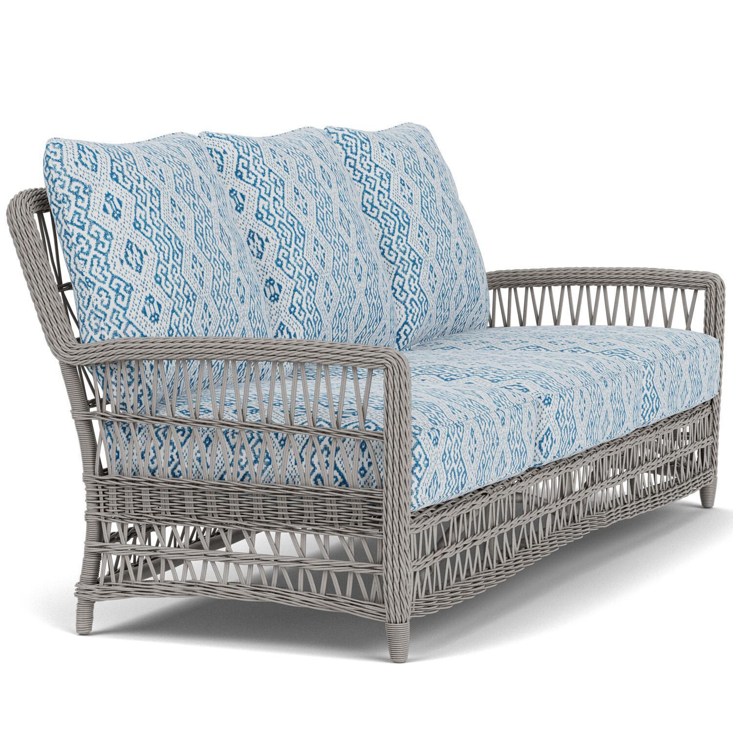 Lloyd Flanders Mackinac Sofa in Putty Finish with Aman Capri Fabric - Right Side thumbnail