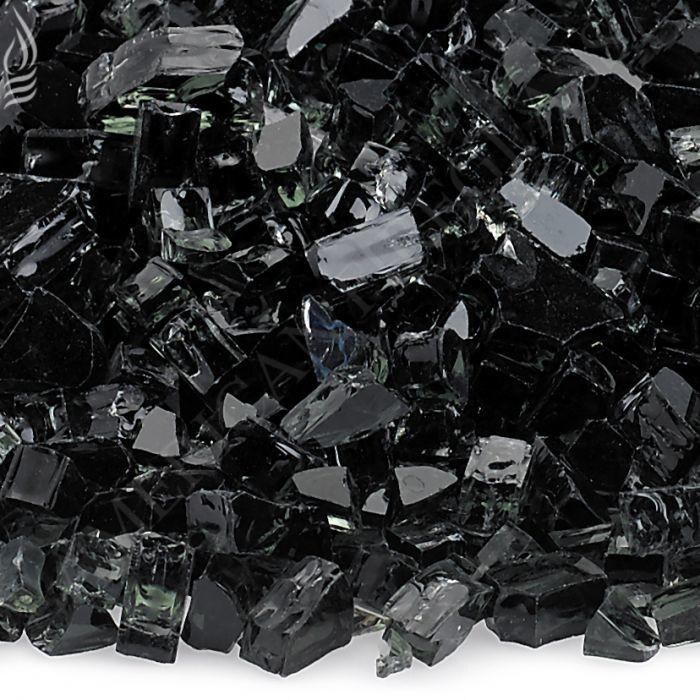 BBQGuys Signature 1/4-Inch Black Fire Glass - 10 Pounds