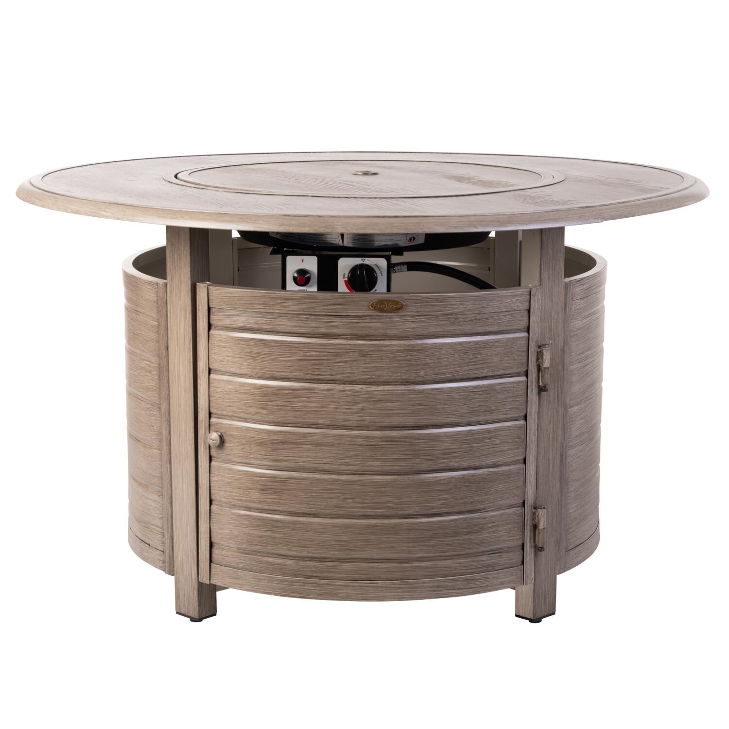 Ultimate Patio SC62742 Farmview 42-Inch Round Aluminum Propane Fire Pit Table - Full View thumbnail