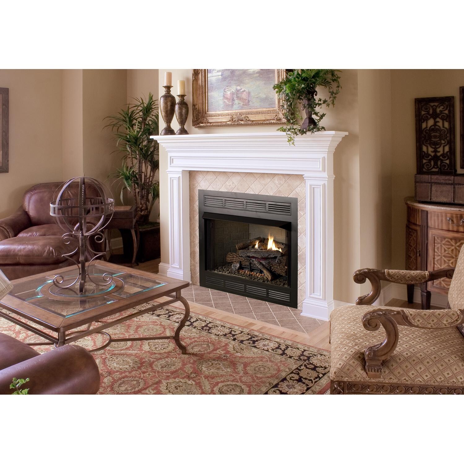 Superior Fireplaces Boulder Mountain Gas Logs - Shown in Fireplace thumbnail