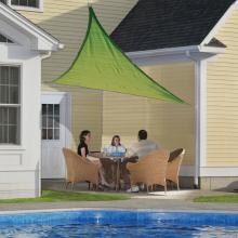 ShadeLogic Sun Shade Sail Heavy Weight 16 Foot Triangle - Lime Green image