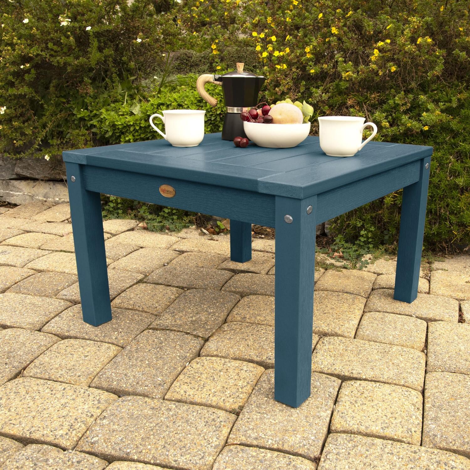 Lakeview Adirondack Side Table - Nantucket Blue - Angled thumbnail