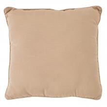 Sunbrella Canvas Heather Beige Throw Pillow By BBQGuys - 18 X 18 image