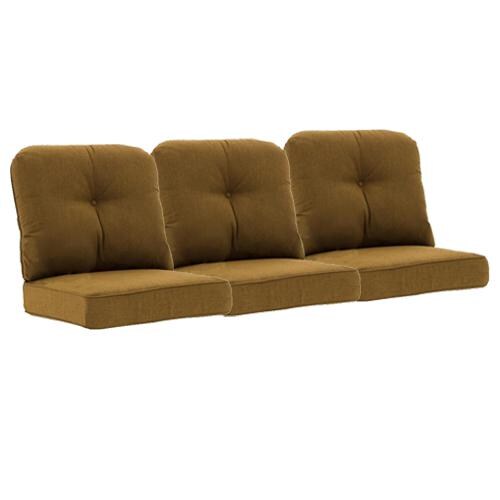 Sunbrella Canvas Teak 6 Piece Medium Outdoor Replacement Sofa Cushion Set W/ Piping By BBQGuys