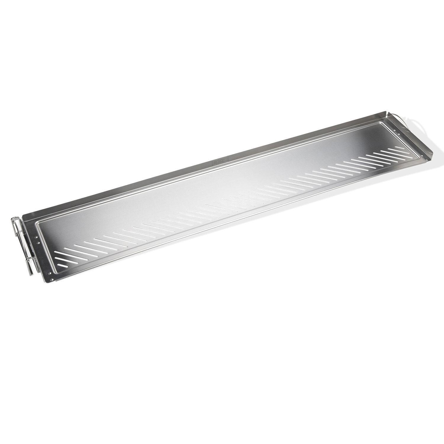 Weber 3400165 Dual-Level Warming Rack/Resting Tray for 36 Inch Slate Griddle - Left Side Latch - White Background thumbnail