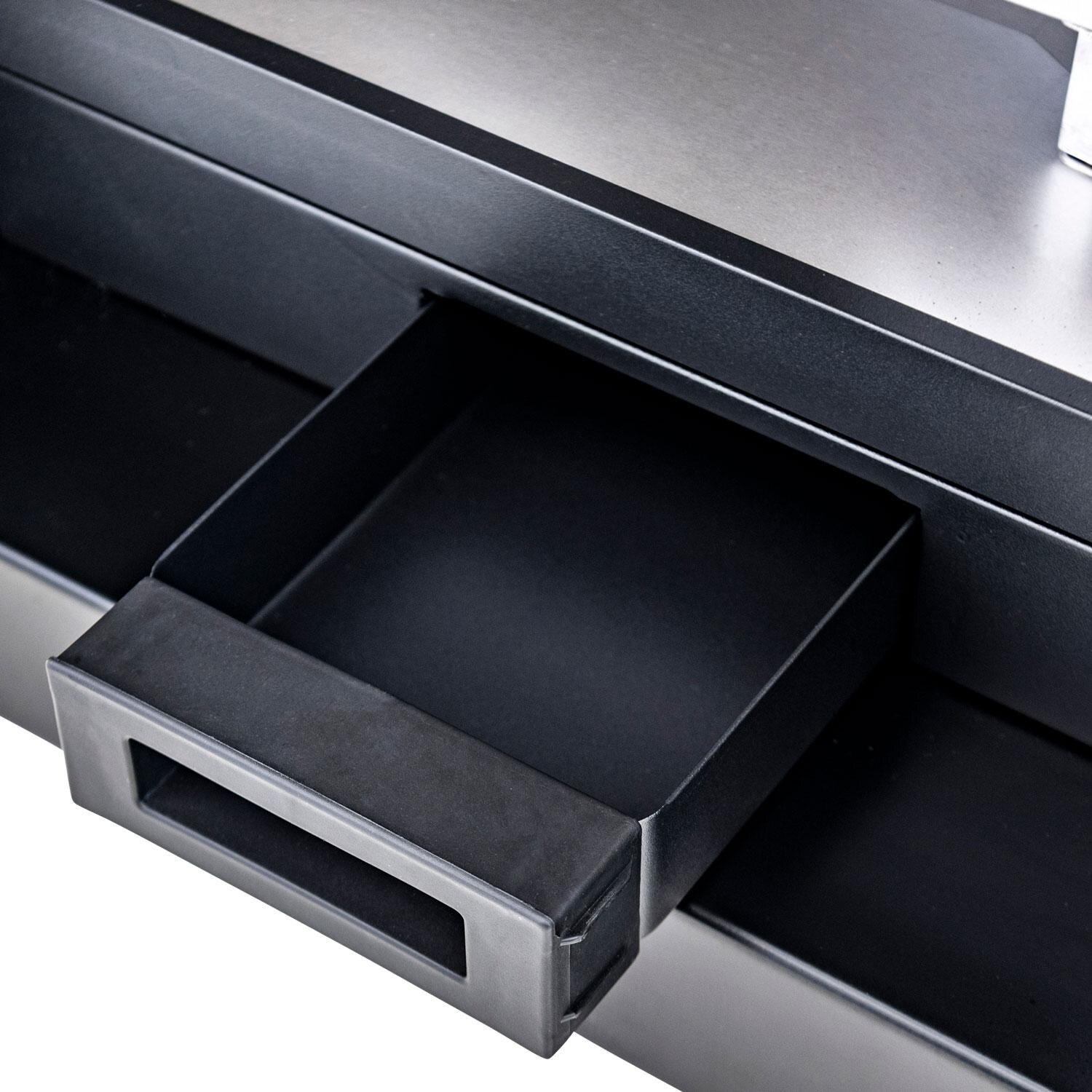 Char-Broil 463246619 Modular Kitchen Electric Smoker - Grease Tray Side View thumbnail