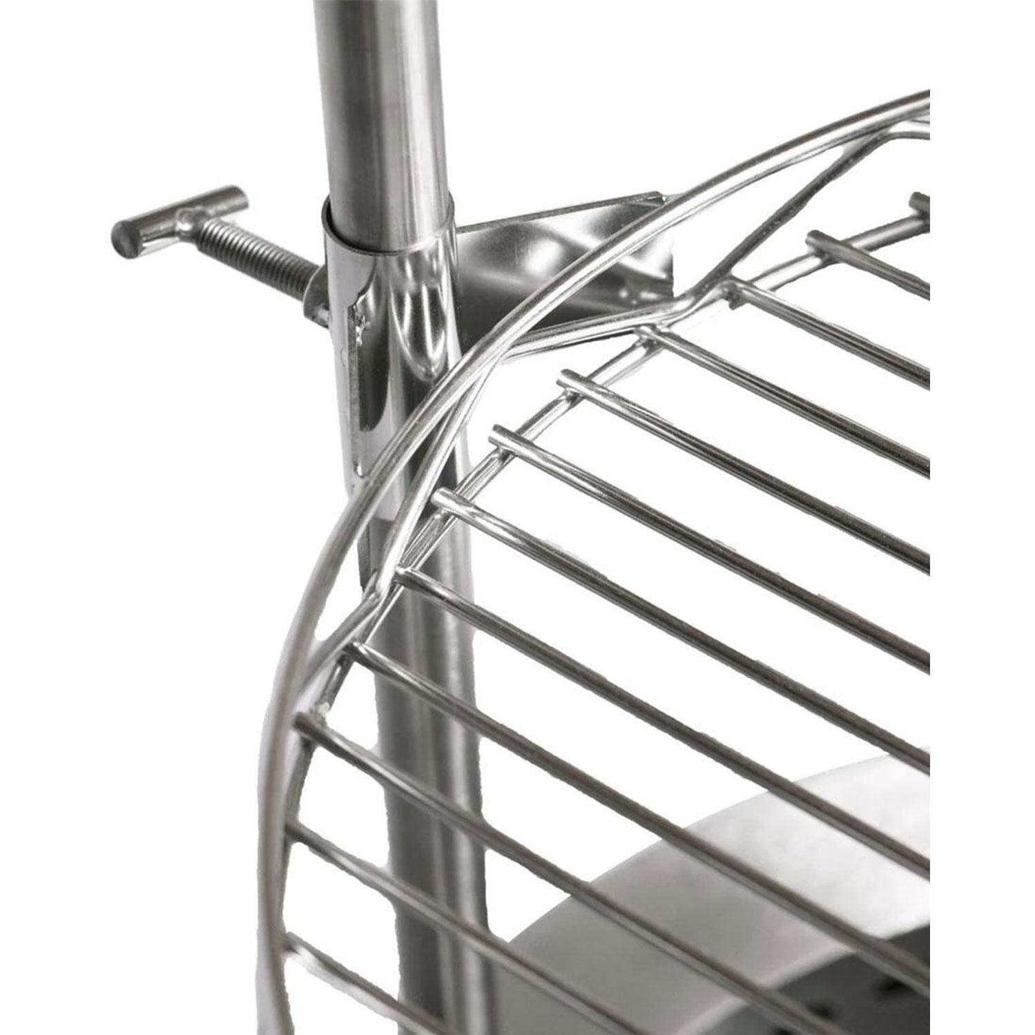 Coulee CCO-0018 Colorado Smokeless Portable Wood Burning Fire Pit - Post Mount Locking Tab Detail thumbnail