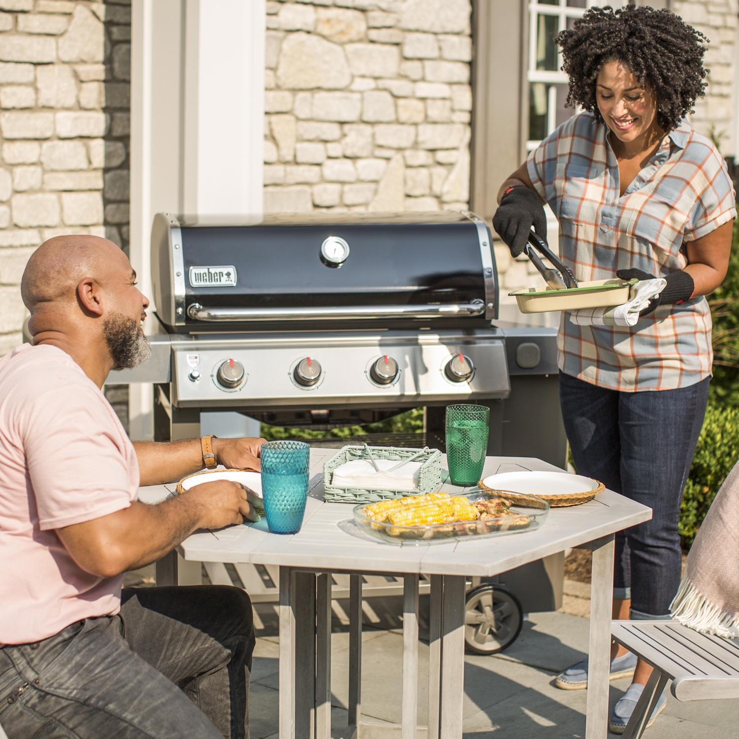 Weber Genesis II 67011001 E-410 Natural Gas Grill - Black (2019) - Grilling On The Patio thumbnail