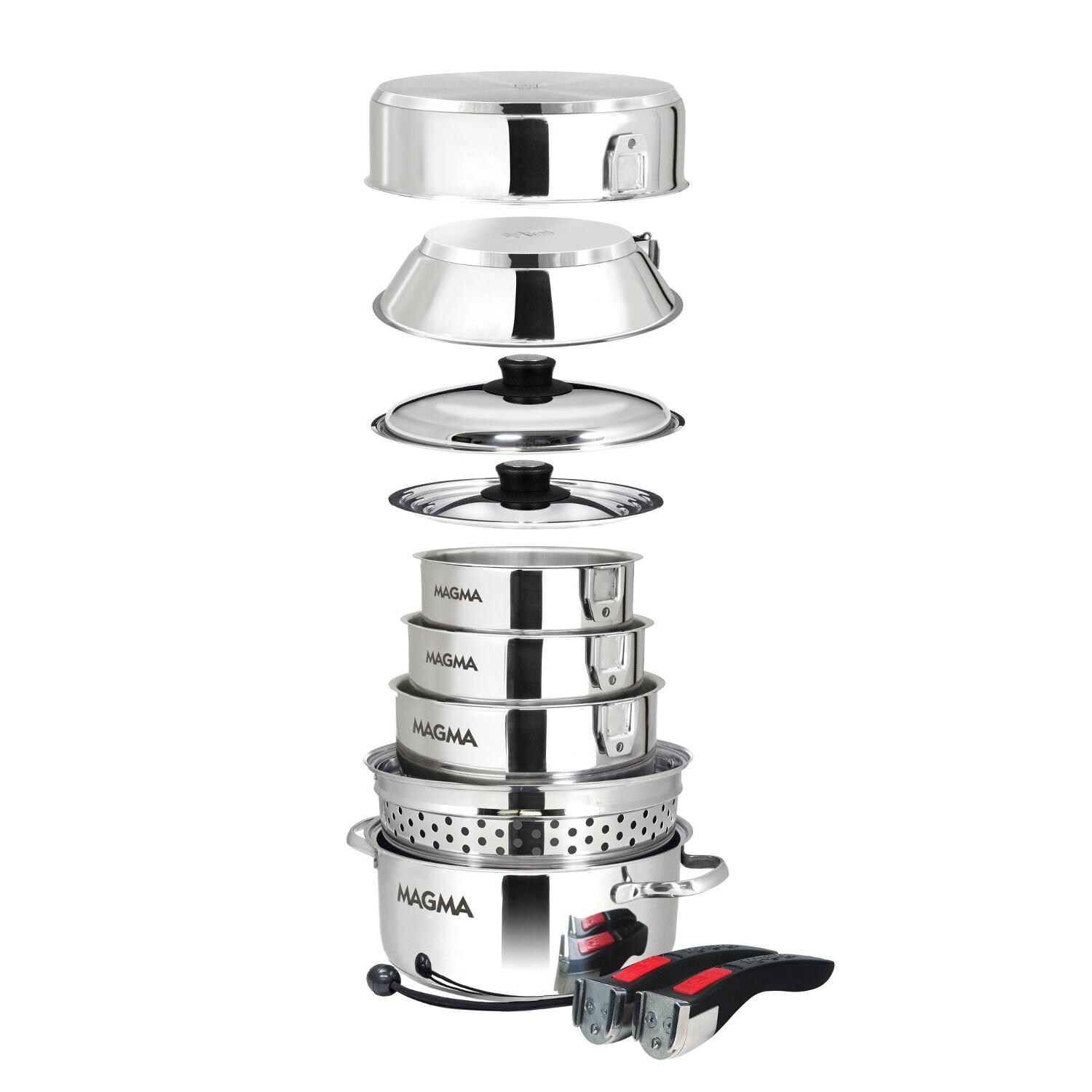 Magma - A10-367 - Stainless Steel 5 Qt. Nesting Colander/Stock Pot Insert - Nested thumbnail