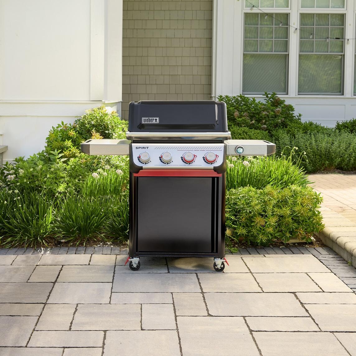 Weber Spirit EX-425C Smart Propane Gas Grill - Black - 1502070 - On Patio - Lifestyle thumbnail