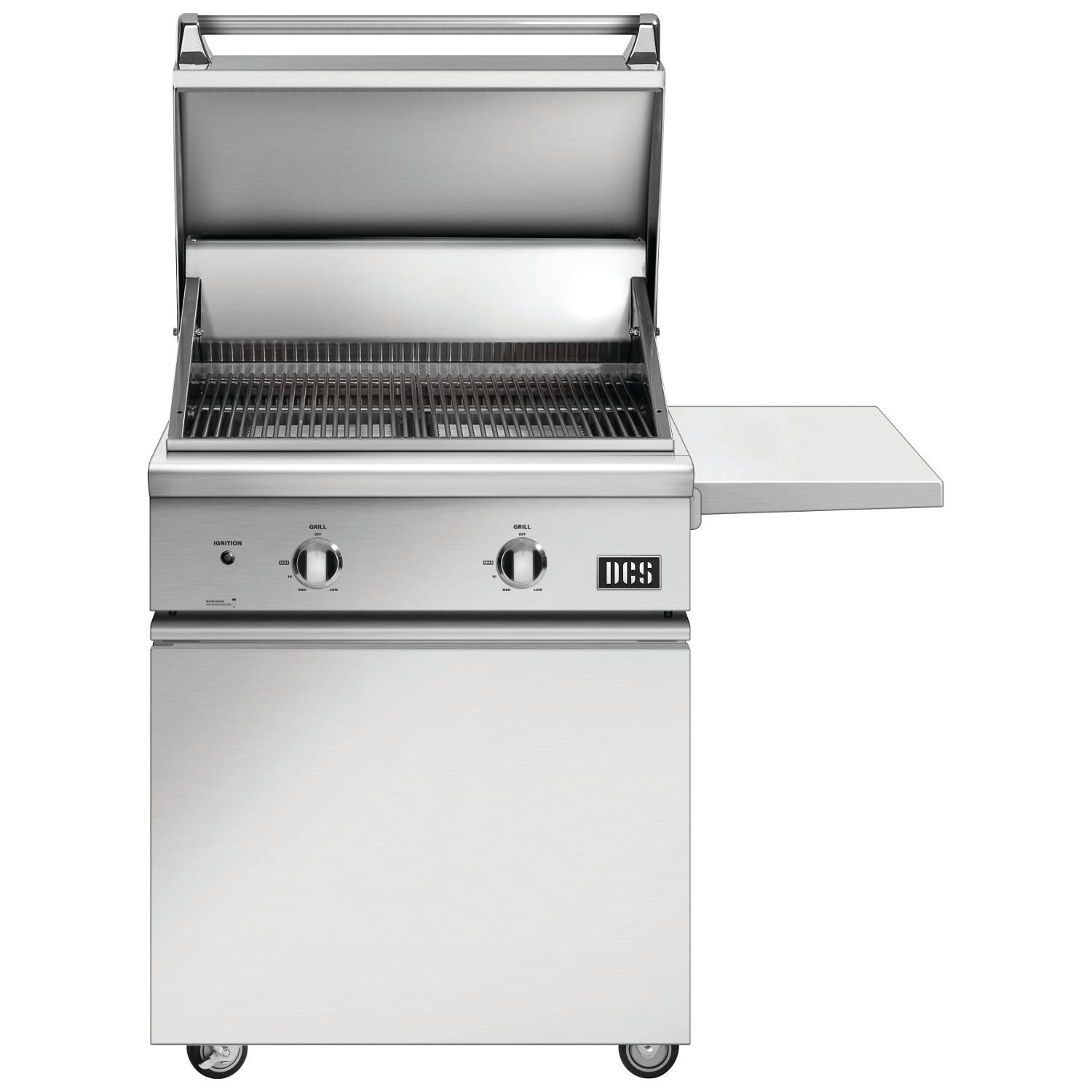DCS BGC30-BQ-L + CSS-30 Series 7 Traditional 30-Inch Propane Gas Grill On DCS CSS Cart - Hood Open thumbnail