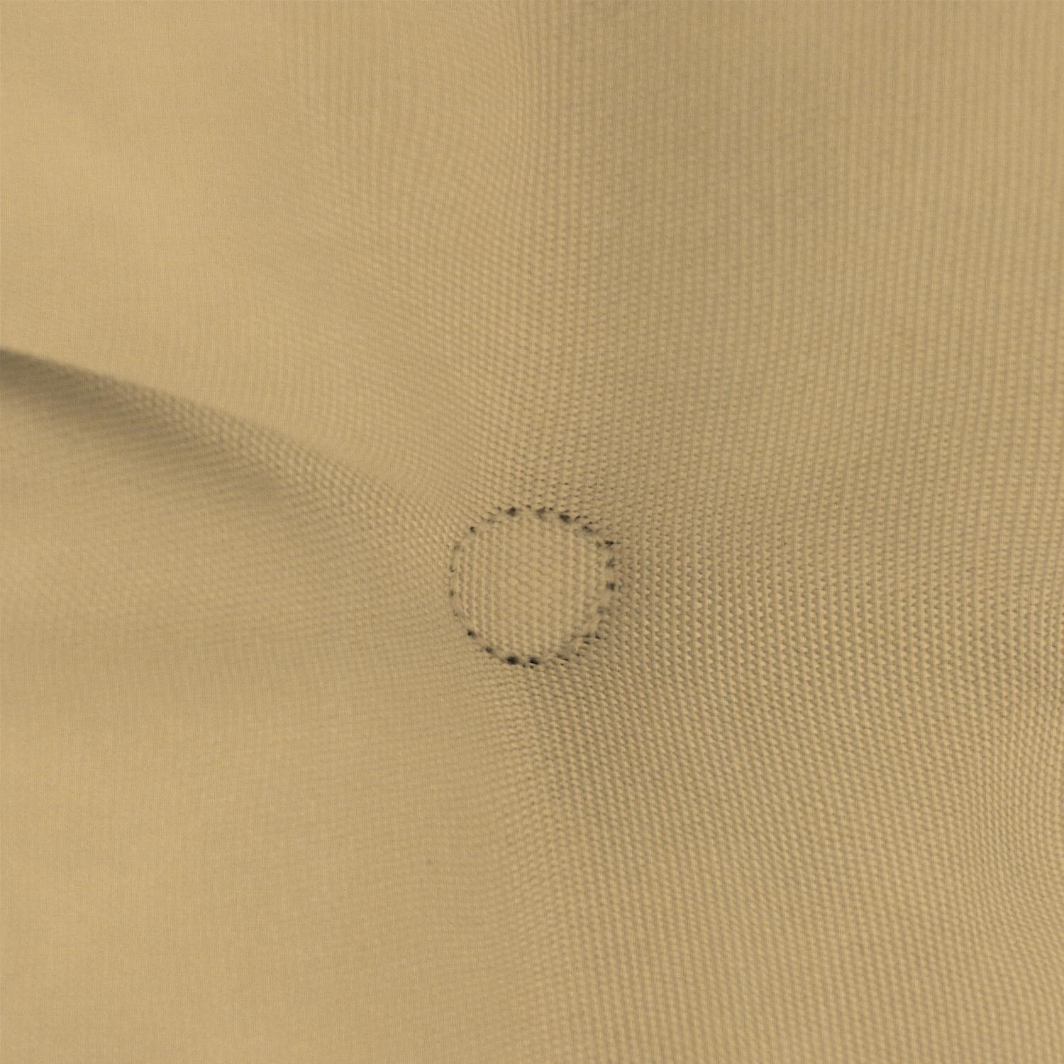 Sunbrella Canvas Wheat Medium Outdoor Replacement Seat Cushion By UltimatePatio.com - Tufting Detail thumbnail