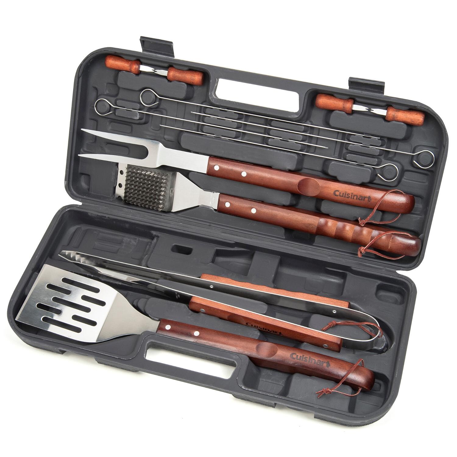 Cuisinart 13-Piece Wooden Handle Grill Tool Set - CBB-055 thumbnail