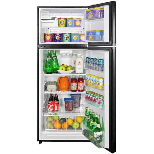 Summit 10.3 Cu. Ft. Refrigerator With Ice Maker - Black - Full thumbnail