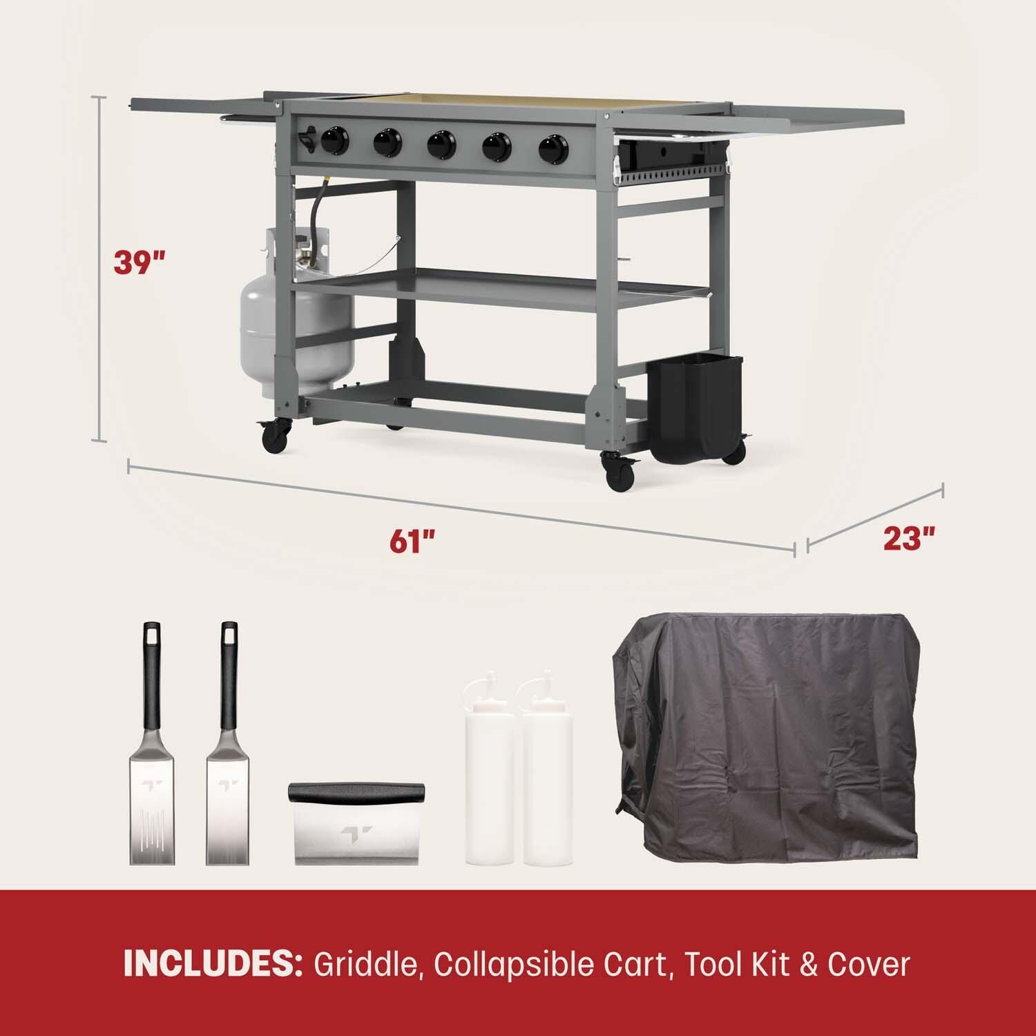 TYTUS TDT-571-0101 Anaheim 36 Inch Propane Gas Griddle - Dimensional thumbnail