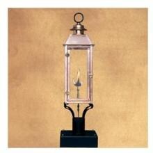 Legendary Lighting Vulcan 3 Copper Propane Gas Light With Post Bracket And Electronic Ignition image