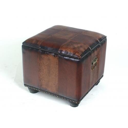 International Caravan Square Ottoman Box - Mix Pattern