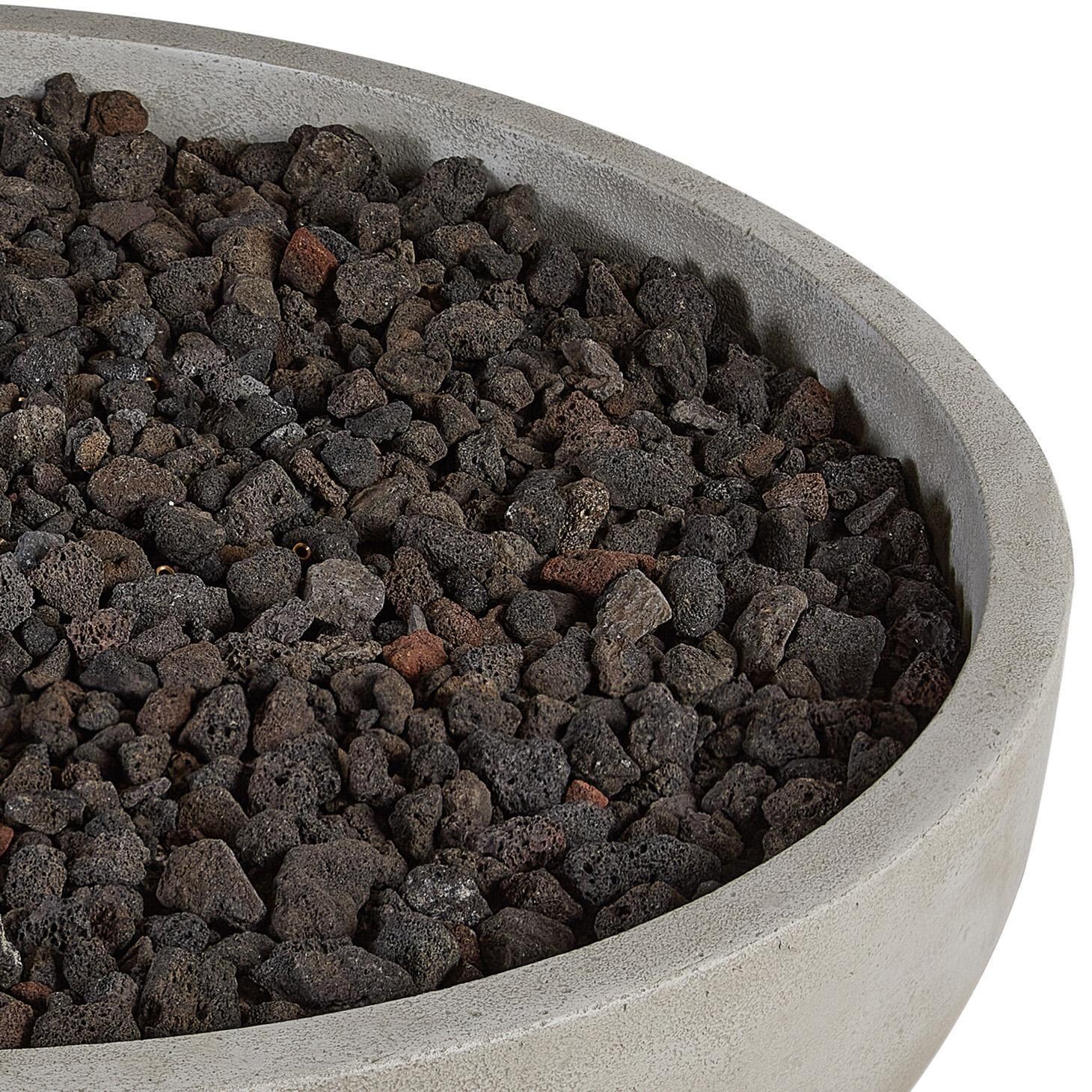 Grand Lake 522LP-FOG 38 Inch Round Concrete Propane Fire Bowl in Fog by BBQGuys Signature - Filler - Detail thumbnail