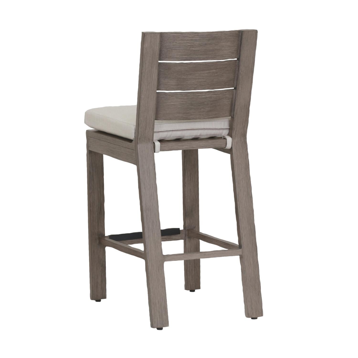 Laguna 4 Piece Aluminum Counter Height Bar Stool -Back View thumbnail