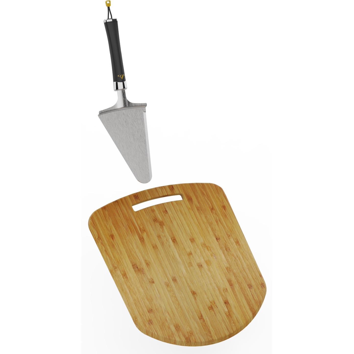 HALO HZ-3022 6-Piece Cook & Serve Pizza Peel Kit - Server & Bamboo Peel thumbnail