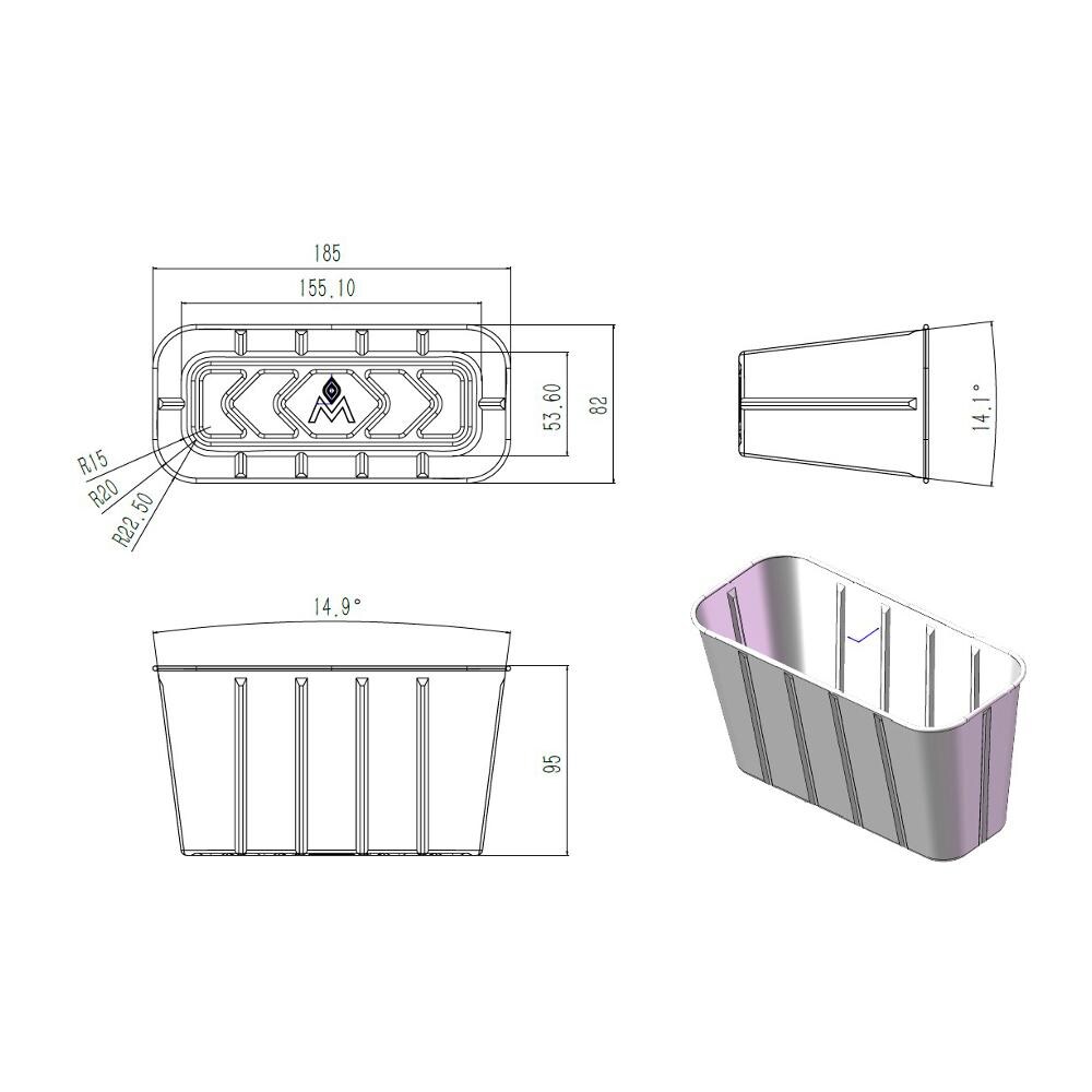 Magma CO10-393 Disposable Grease Tray Liners for Crossover Fireboxes - 10 Pack thumbnail