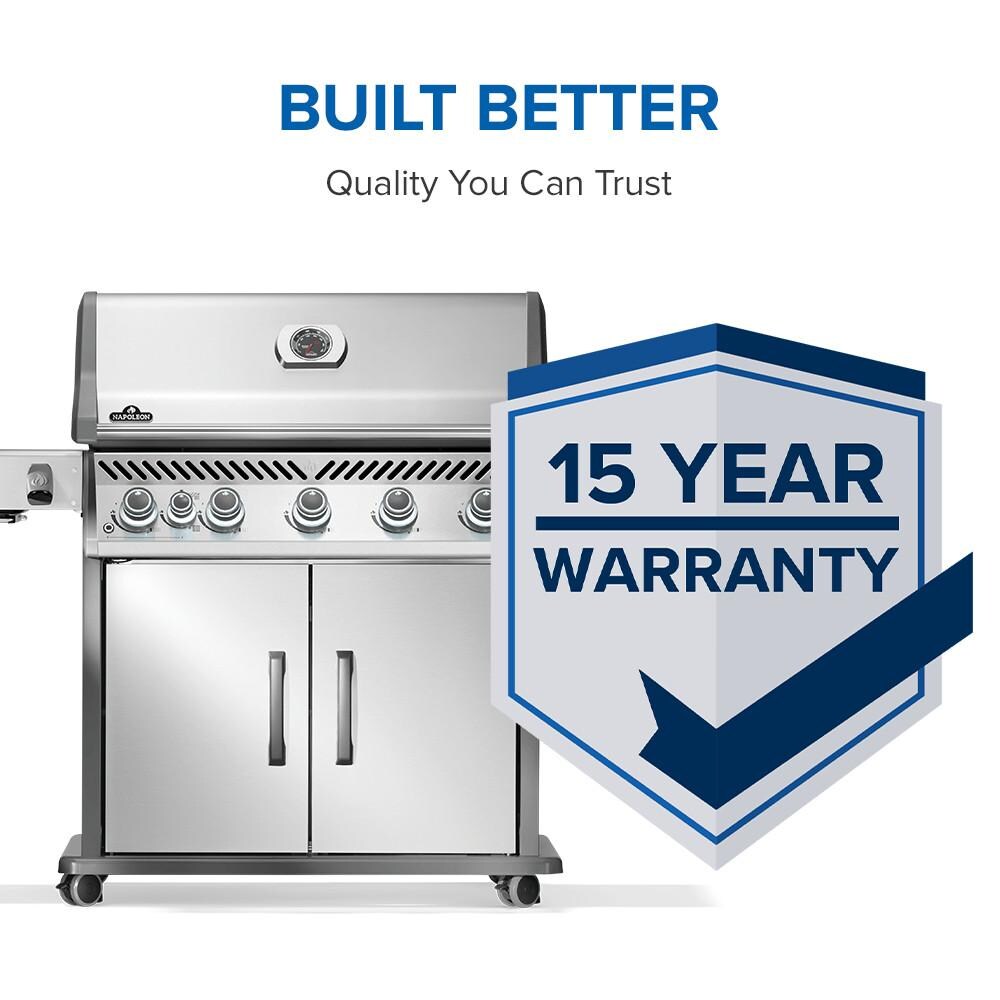 Napoleon Rogue PRO 625 5-Burner Propane Grill w/ Side Burner