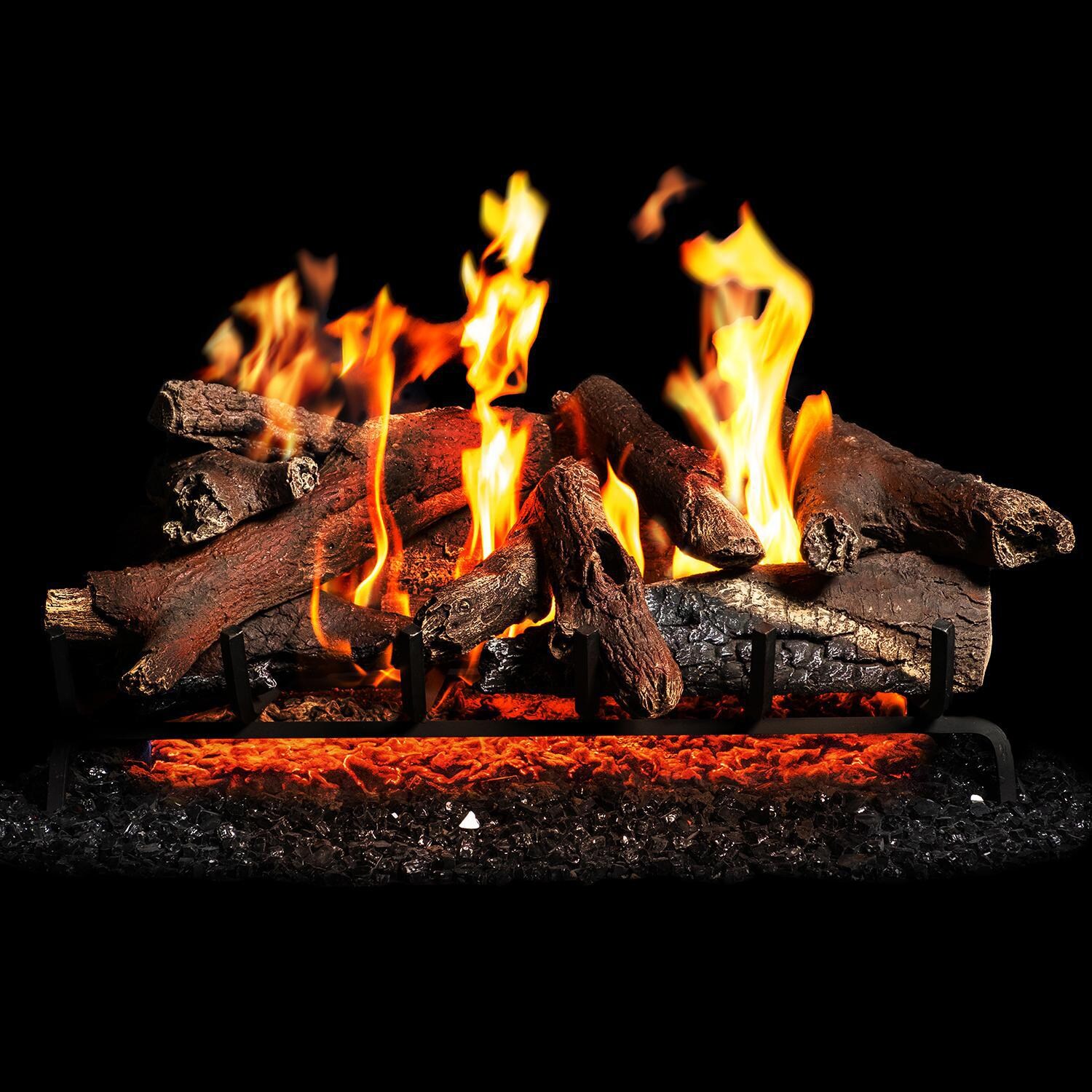 BBQGuys 30 Inch Vail Mountain Oak Gas Logs (Logs Only Burner Not