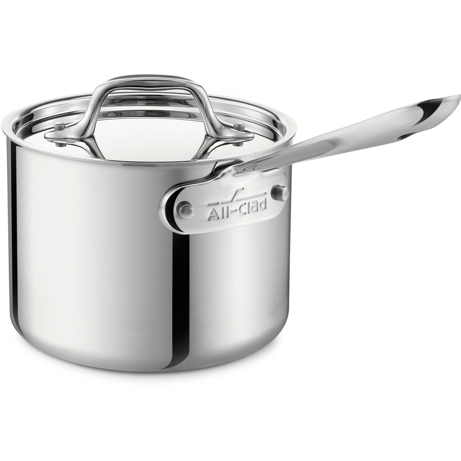 All-Clad Stainless 2-Quart Sauce Pan With Lid thumbnail