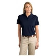 Port Authority Ladies Bamboo Blend Pique Polo Shirt Large - Navy