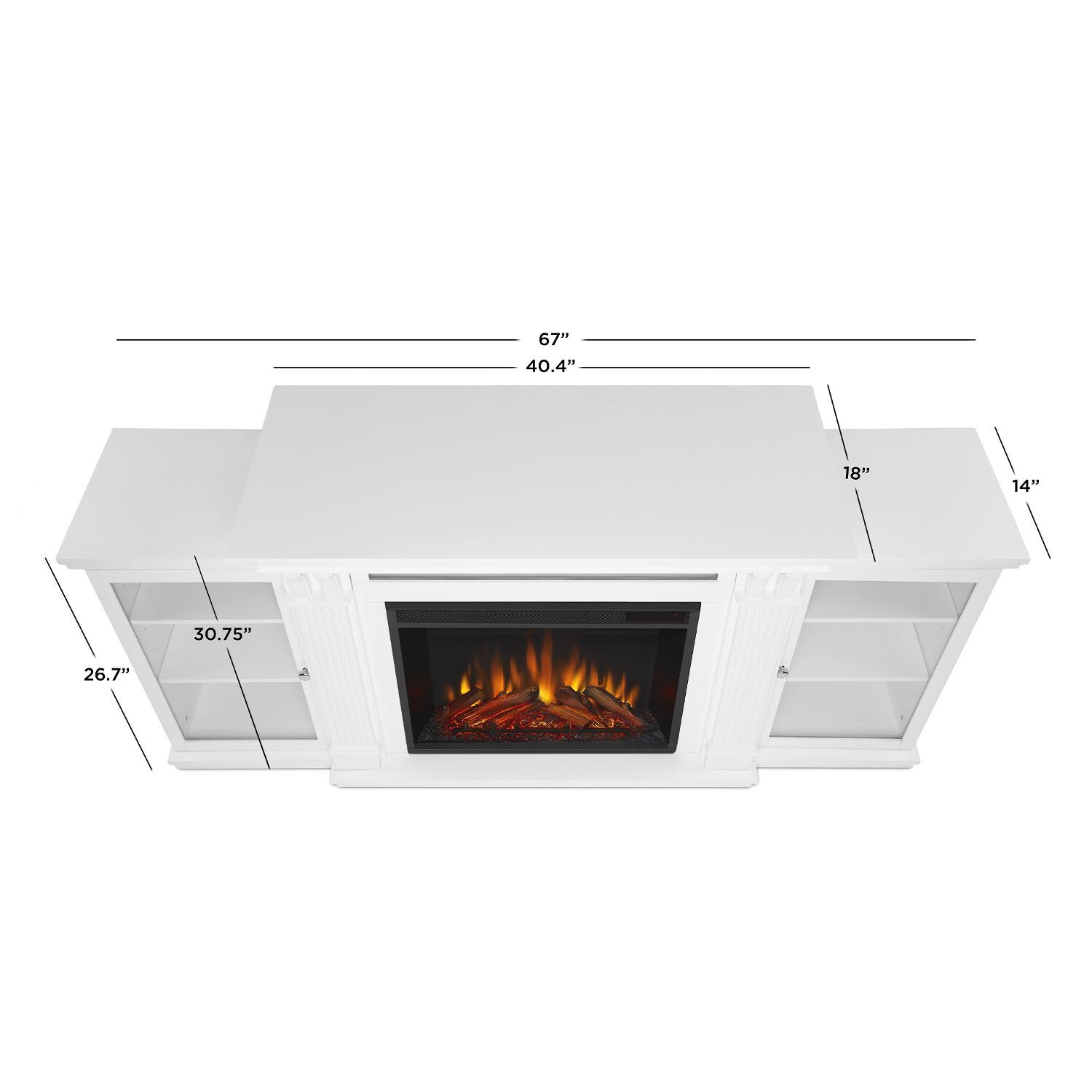 Real Flame 7720EW Calie 67Inch Electric Fireplace Entertainment