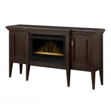 Dimplex - GDS25G5-1253E - Upton 64-Inch Electric Fireplace & Mantel - Glass Embers - Espresso