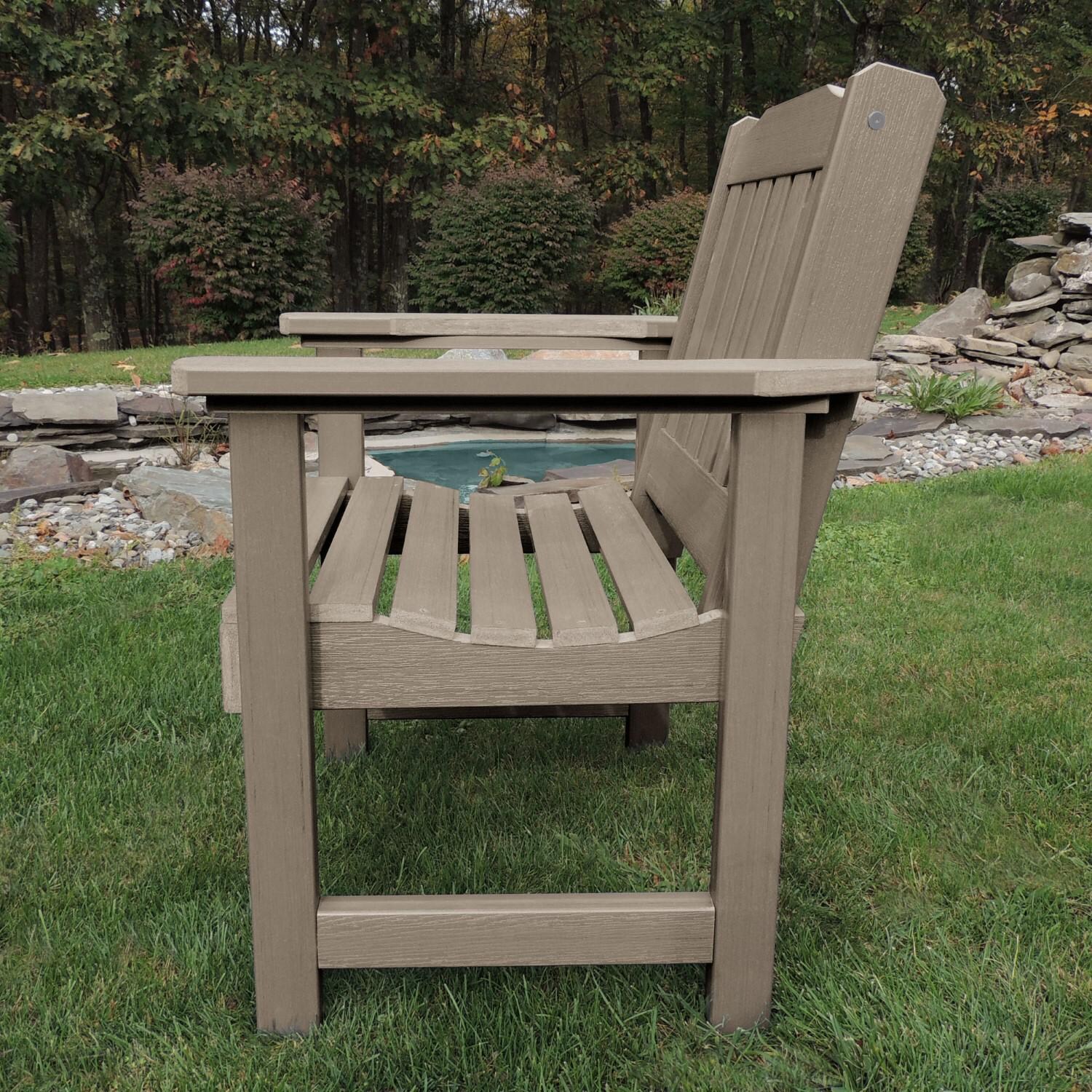 Lakeview Hart Lane Garden Chair - Woodland Brown - Side View thumbnail