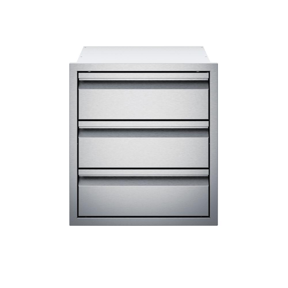 Twin Eagles 19-Inch Stainless Steel Triple Access Drawer - TESD193-B