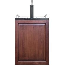 Summit 24-Inch 5.6 Cu. Ft. Single Tap Beer Dispenser / Kegerator - Custom Panel - SBC635MBIIF
