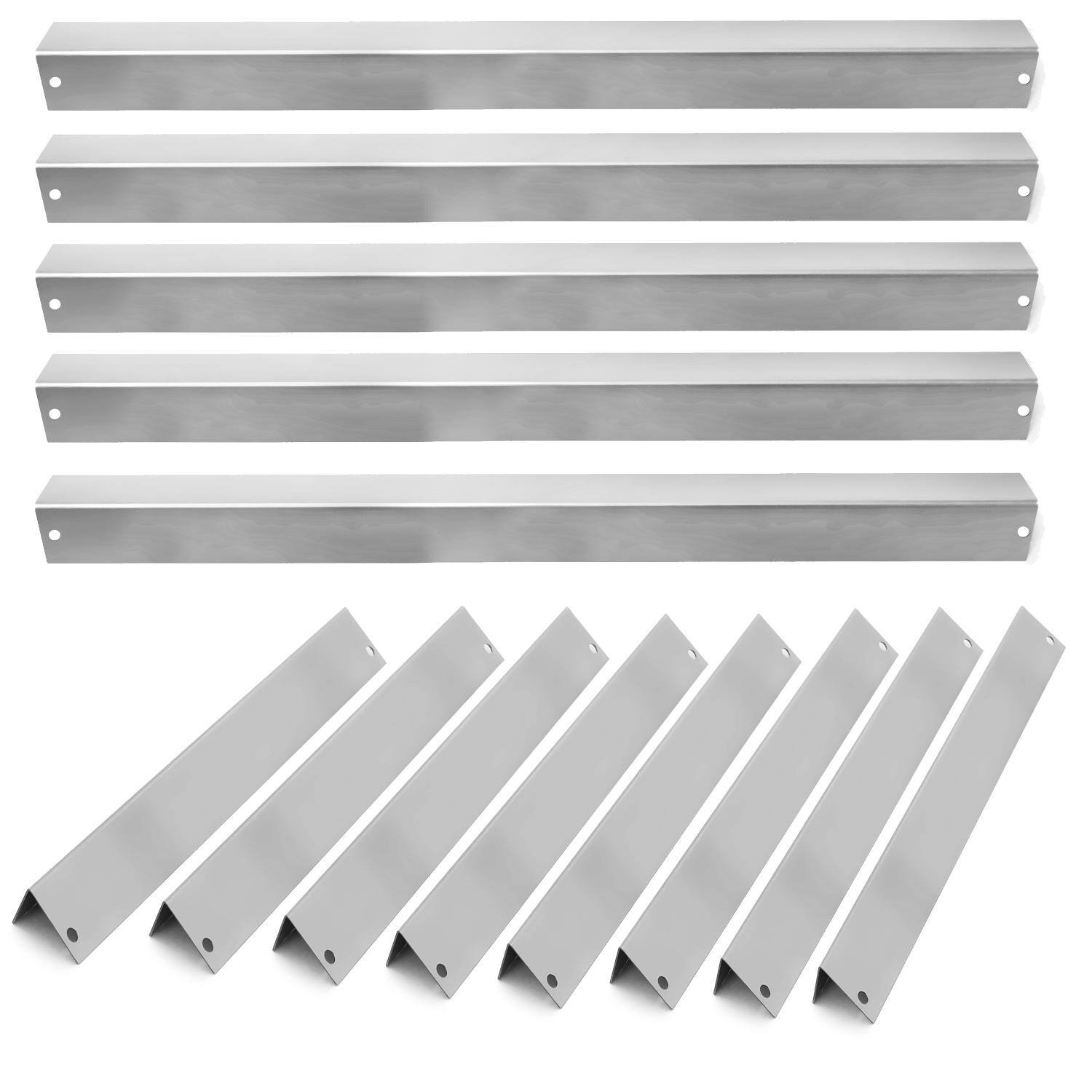 BBQGuys.com 7538 Stainless Steel Flavorizer Bars For Weber Platinum Series I & II And Genesis 1000-5500 Gas Grills - 13-Pieces thumbnail