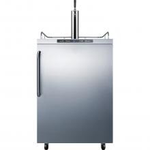 Summit Commercial 24-Inch 5.6 Cu. Ft. Outdoor Rated Single Tap Beer Dispenser / Kegerator - SBC635MOS7 image