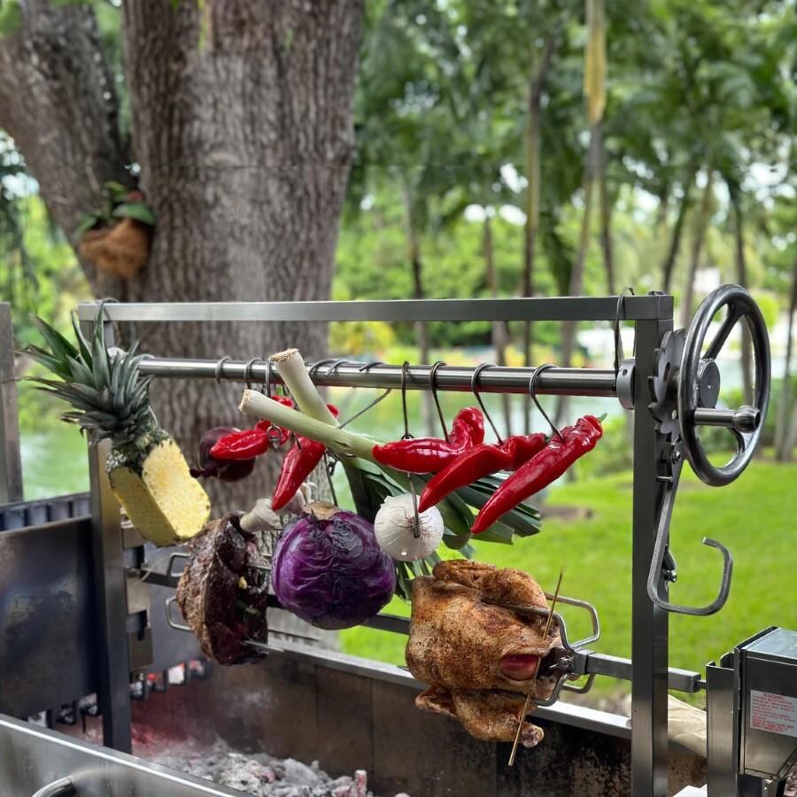 Tagwood BBQ BBQ50SS Stainless Steel Rotisserie Kit - Lifestyle thumbnail