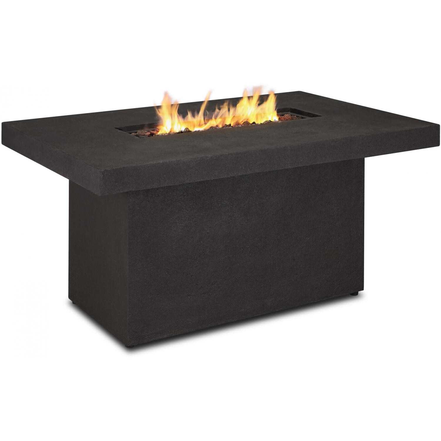 Real Flame Ventura LP Fire Pit Chat Table - Rectangle - Main - Kodiak Brown thumbnail