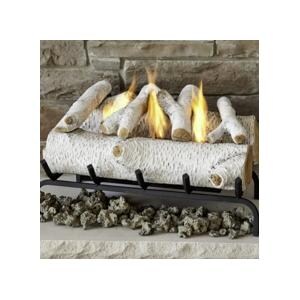 Real Flame 24-Inch Gel Fuel Log Conversion Set - Birch - 2609-B