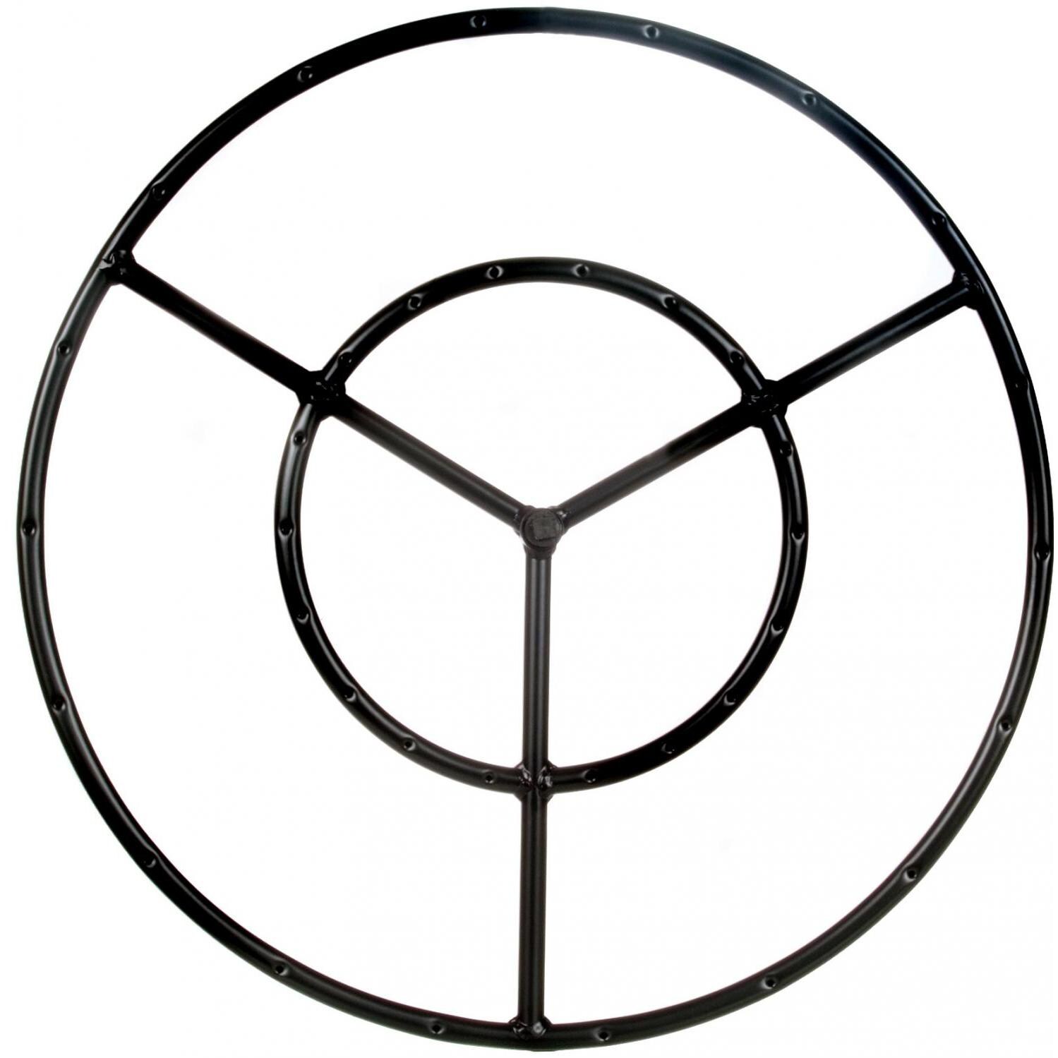 Dagan Industries 24-Inch Round Double Natural Gas Fire Pit Ring Burner