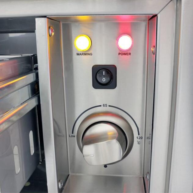 Lion 30-Inch Stainless Steel Electric Warming Drawer - Control Panel View thumbnail