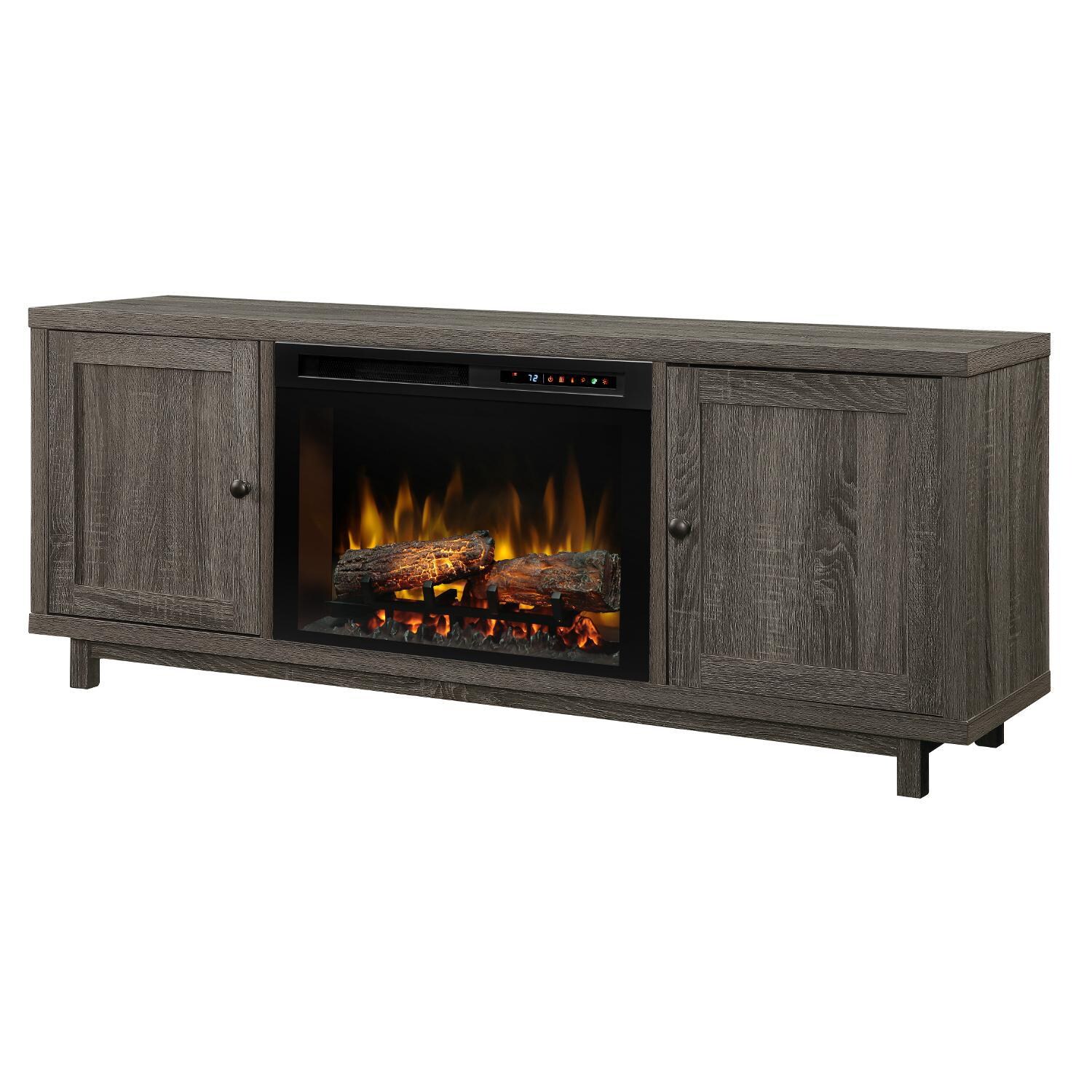 Dimplex - GDS26L8-1908IM - Jesse 65-Inch Electric Fireplace Media Console - Logs - Iron Mountain Gray thumbnail