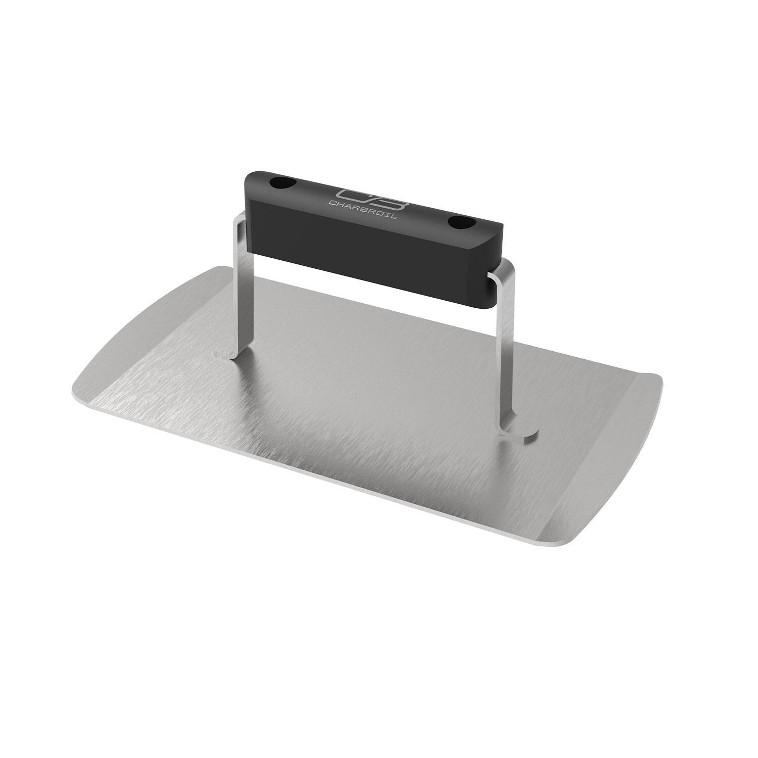 Charbroil CB1250022P2 9 Pc Griddle Breakfast Tool Bundle - Meat Press - Left Angle - White Background thumbnail