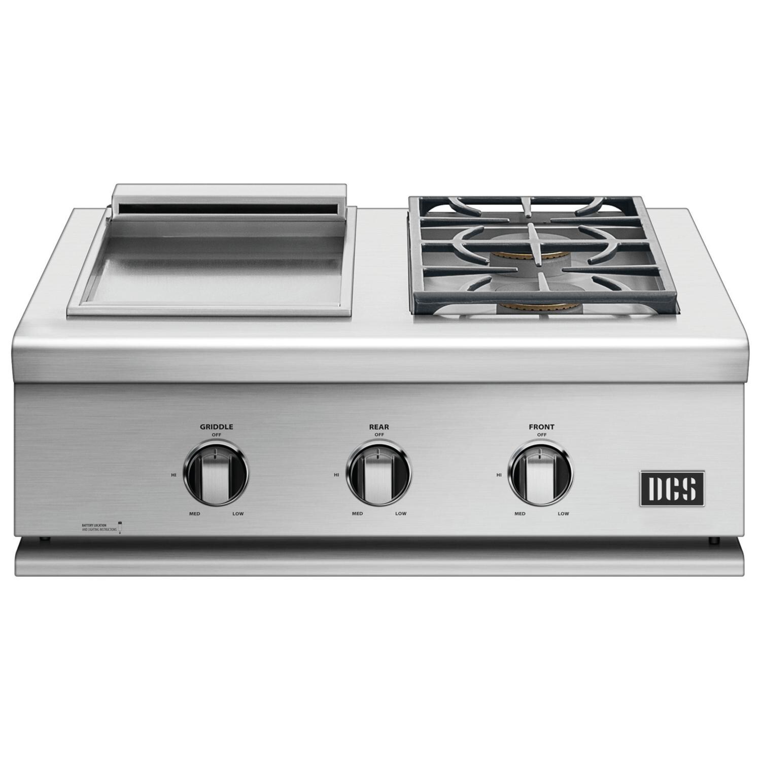 DCS BFGC-30BGD-N Liberty 30-Inch Built-In Natural Gas Double Side Burner And Griddle thumbnail