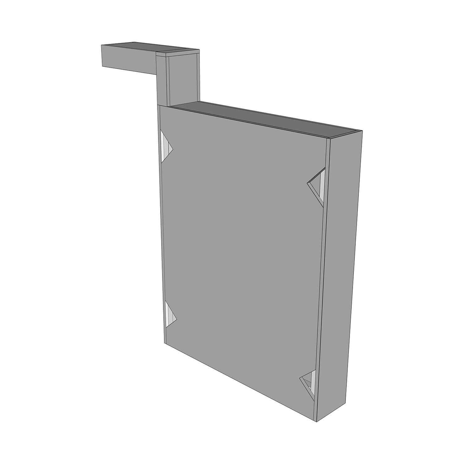 DO NOT USE - Universal 6-Inch Wide Ready To Finish BBQ Island Filler Cabinet W/Bar