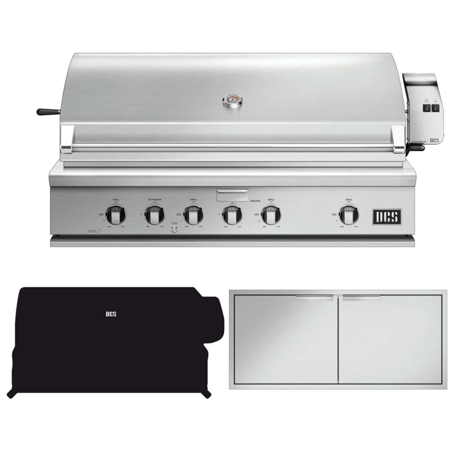 DCS Series 7 3-Piece 48-Inch Propane Gas Outdoor Kitchen Package - BH1-48R-L-3PC